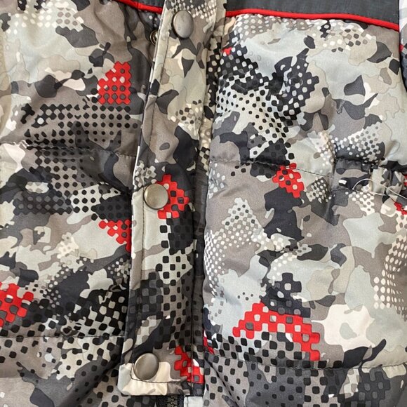 Wippette Baby Boys Camo Snowsuit W/ Hood Fur Trim & Footed Design Size 6-9 Month - Picture 4 of 10